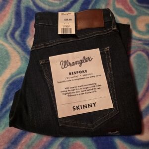 Wrangler Womens Skinny Jeans - Dark Blue